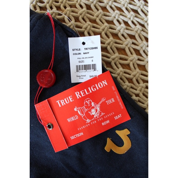 True Religion Boys Rolled Hem Shorts NWT 6 - Picture 3 of 5